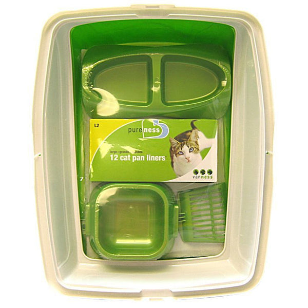 Van Ness Cat Starter Kit, 19"L x 15"W x 4.25"H-Cat-Van Ness-PetPhenom