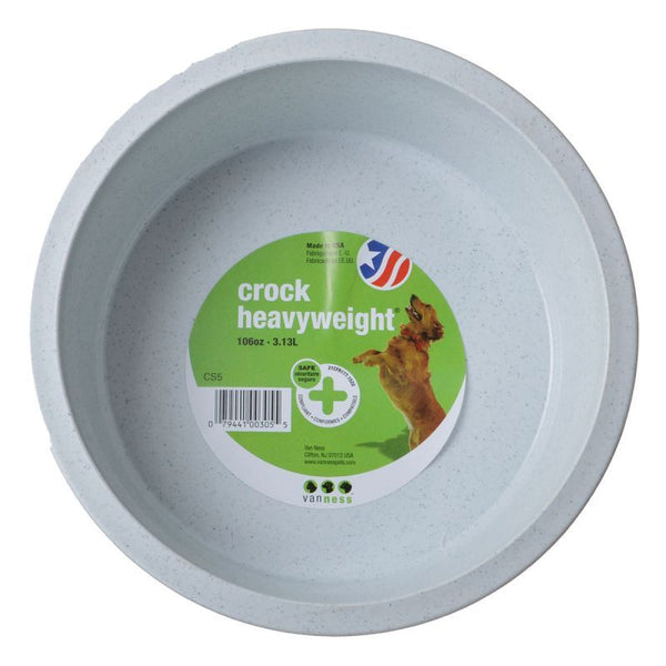 Van Ness Crock Heavyweight Dish, Jumbo - 10.25" Diameter (106 oz)-Dog-Van Ness-PetPhenom