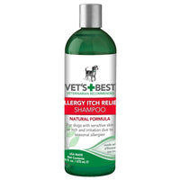 Vet's Best Allergy Itch Relief Dog Shampoo 16oz Green 2.45" x 2.45" x 8"-Dog-Vet's Best-PetPhenom