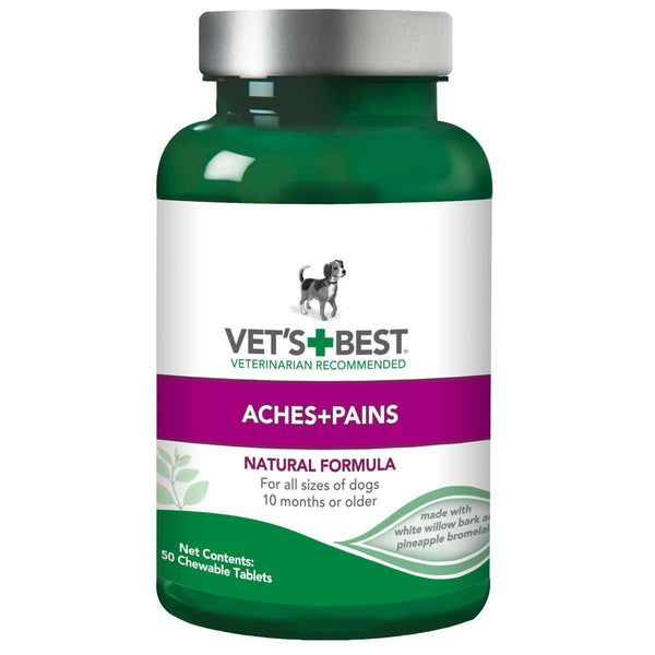Vet's Best Dog Aches and Pains Supplement 50 Tablets Green 2.5" x 2.5"x 4.94"-Dog-Vet's Best-PetPhenom