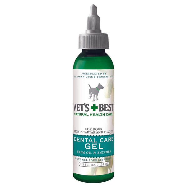 Vet's Best Dog Dental Gel Toothpaste 3.5oz Green 5" x 0.5" x 9"-Dog-Vet's Best-PetPhenom
