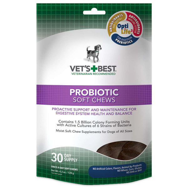 Vet's Best Probiotic Dog Soft Chews 30 count-Dog-Vet's Best-PetPhenom