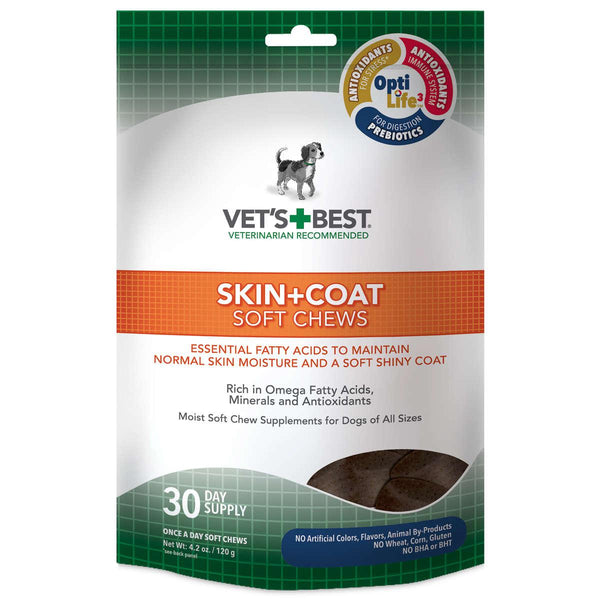 Vet's Best Skin and Coat Dog Soft Chews-Dog-Vet's Best-PetPhenom