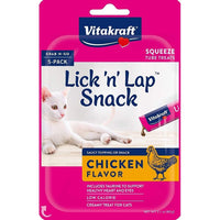 VitaKraft Lick N Lap Snack Chicken Cat Treat, 5 count-Cat-Vitakraft-PetPhenom