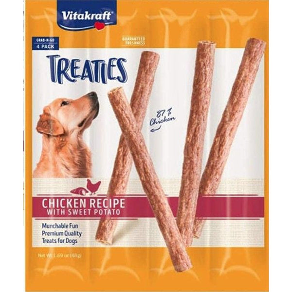 VitaKraft Treaties Smoked Chicken with Sweet Potato Grab-n-Go Dog Treats, 4 count-Dog-Vitakraft-PetPhenom