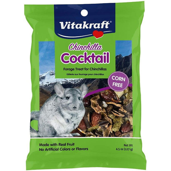 Vitakraft Chinchilla Cocktail Forage Treat Made With Real Fruit, 4.50 oz-Small Pet-Vitakraft-PetPhenom