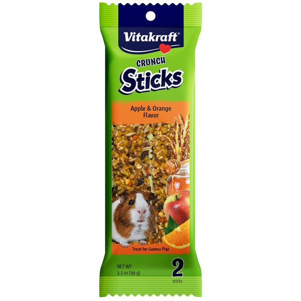 Vitakraft Crunch Sticks Guinea Pig Treats - Apple & Orange Flavor, 2 Pack-Small Pet-Vitakraft-PetPhenom
