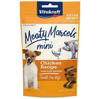 Vitakraft Meaty Morsels Mini Chicken Recipe with Pork Sausage Dog Treat, 1.69 oz-Dog-Vitakraft-PetPhenom