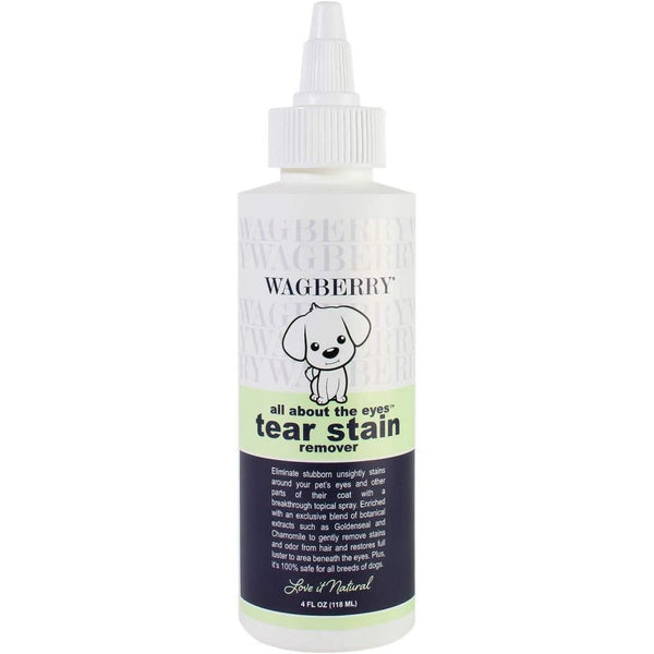 Wagberry All About the Eyes Tear Stain Remover, 4 oz-Dog-Wagberry-PetPhenom