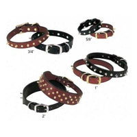 Weaver Spike's Collar Doubled and Stitched Black 1" x 19"-Dog-Weaver-PetPhenom