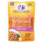 Wellness Pet Products Adult Cat Food - Morsels Salmon & Tuna - Case of 24 - 3 oz-Cat-Wellness Pet Products-PetPhenom