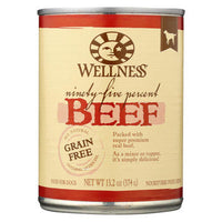 Wellness Pet Products Canned Dog Food -95% Beef - Case of 12 - 13.2 oz-Dog-Wellness Pet Products-PetPhenom