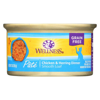 Wellness Pet Products Cat Food - Chicken and Herring - Case of 24 - 3 oz.-Cat-Wellness Pet Products-PetPhenom