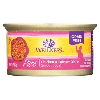 Wellness Pet Products Cat Food - Chicken and Lobster - Case of 24 - 3 oz.-Cat-Wellness Pet Products-PetPhenom