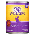 Wellness Pet Products Cat Food - Turkey and Salmon Recipe - Case of 12 - 12.5 oz.-Cat-Wellness Pet Products-PetPhenom