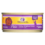 Wellness Pet Products Cat Food - Turkey and Salmon Recipe - Case of 24 - 5.5 oz.-Cat-Wellness Pet Products-PetPhenom