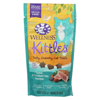 Wellness Pet Products Cat Treat - Kittles - Tuna & Cranberry - Case of 14 - 2 oz-Cat-Wellness Pet Products-PetPhenom