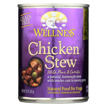 Wellness Pet Products Dog Food - Chicken with Peas and Carrots - Case of 12 - 12.5 oz.-Dog-Wellness Pet Products-PetPhenom