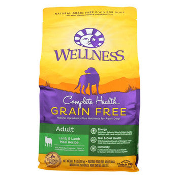 Wellness Pet Products Dog Food - Grain Free - Lamb Recipe - Case of 6 - 4 lb.-Dog-Wellness Pet Products-PetPhenom