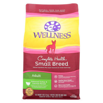 Wellness Pet Products Dog Food - Turkey and Oatmeal Recipe - Case of 6 - 4 lb.-Dog-Wellness Pet Products-PetPhenom