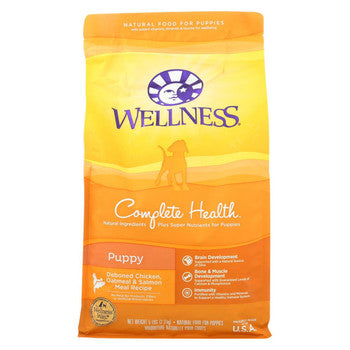 Wellness Pet Products Puppy Food - Deboned Chicken - Oatmeal and Salmon Meal Recipe - Case of 6 - 5 lb.-Dog-Wellness Pet Products-PetPhenom