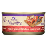 Wellness Pet Products - Signature Selects Cat Food - Skipjack Tuna and Wild Salmon Entrée in Broth - Case of 12 - 2.8 oz.-Cat-Wellness Pet Products-PetPhenom