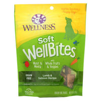 Wellness Soft Wellbites Lamb & Salmon Recipe Natural Dog Treats - Case of 8 - 6 OZ-Dog-Wellness Pet Products-PetPhenom