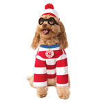 Where's Waldo Woof Pet Costume-Costumes-Rubies-Medium-PetPhenom