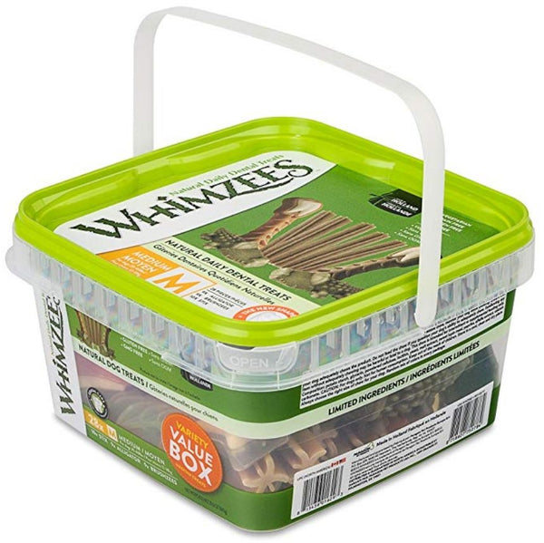 Whimzees Dog Dental Chew Medium Variety Packs, 28 count-Dog-Whimzees-PetPhenom