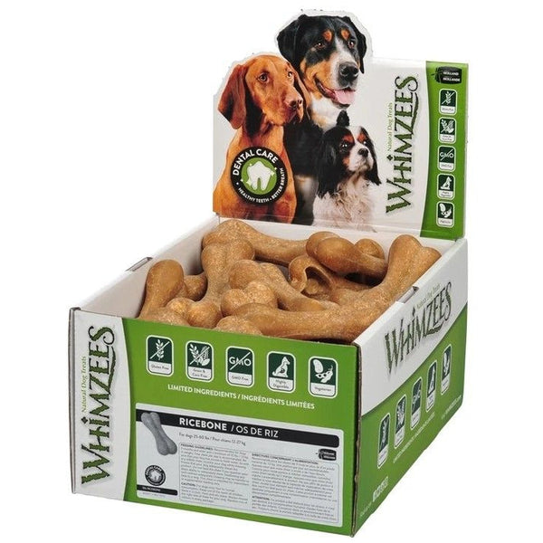 Whimzees Rice Bone Daily Dental Chew , 50 count-Dog-Whimzees-PetPhenom