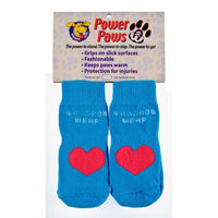 Woodrow Wear Power Paws Advanced Extra Extra Small Blue / Red Heart 1.25" - 1.38" x 1.25" - 1.38"-Dog-Woodrow Wear-PetPhenom