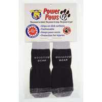 Woodrow Wear Power Paws Reinforced Foot Extra Extra Small Black/Gray 1.25" - 1.38" x 1.25" - 1.38"-Dog-Woodrow Wear-PetPhenom
