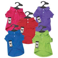 Zack & Zoey Basic Polo Shirt - Large - Raspberry Sorbet-Dog-Zack & Zoey-PetPhenom