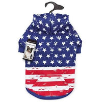 Zack & Zoey Distressed American Flag Hoodie -Large-Dog-Zack & Zoey-PetPhenom