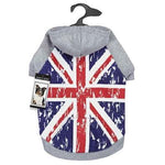 Zack & Zoey Distressed Distressed British Flag Hoodie -Medium-Dog-Zack & Zoey-PetPhenom