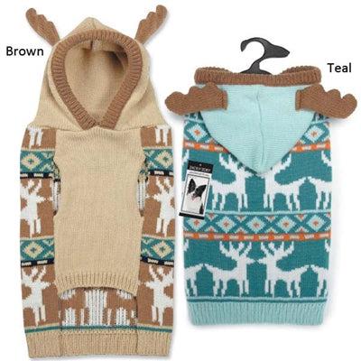 Zack & Zoey Elements Antler Swter - Large - Tl-Dog-Zack & Zoey-PetPhenom