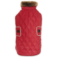 Zack & Zoey Elements Derby Quilted Coat - Red -Small-Dog-Zack & Zoey-PetPhenom