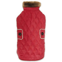 Zack & Zoey Elements Derby Quilted Coat - Red -X-Large-Dog-Zack & Zoey-PetPhenom