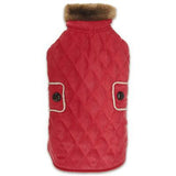 Zack & Zoey Elements Derby Quilted Coat - Red -XX-Small-Dog-Zack & Zoey-PetPhenom