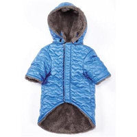 Zack & Zoey Elements Quilted Hrts Jacket - Small - Blue-Dog-Zack & Zoey-PetPhenom