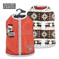 Zack & Zoey Forest Friends Reversible Thermal Nor'ster Coat -Large-Dog-Zack & Zoey-PetPhenom
