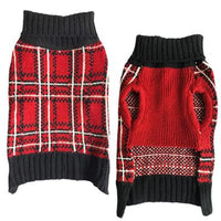 Zack & Zoey Plaid Turtleneck Swter -X-Small-Dog-Zack & Zoey-PetPhenom