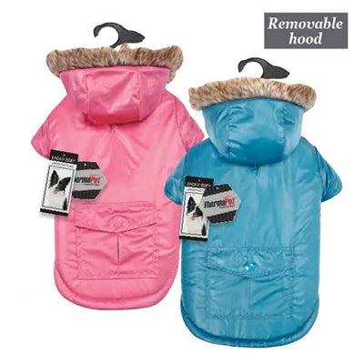 Zack & Zoey Reversible Thermal Dog Parka - Large - Blue-Dog-Zack & Zoey-PetPhenom