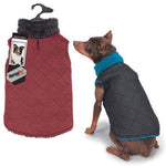 Zack & Zoey ThermaPet Quilted Vest - Large - Blue/Black-Dog-Zack & Zoey-PetPhenom