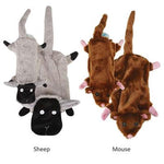 Zanies Barnyard Unstuffies Dog Toys - Large - Mouse-Dog-Zanies-PetPhenom