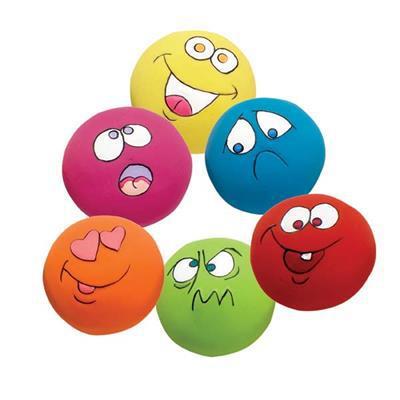 Zanies Latex Funny Ball Toys - PrePack of 6 Pieces-Dog-Zanies-PetPhenom