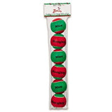 Zanies Naughty or Nice Tennis Ball 6-pack-Dog-Zanies-PetPhenom