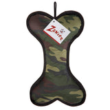 Zanies Toughstructables Bones Dog Toys - Green Camo
