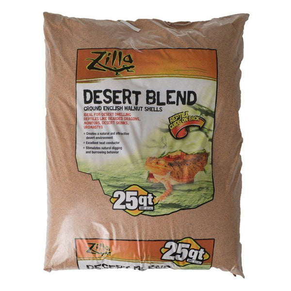 Zilla Desert Blend Ground English Walnut Shells Reptile Bedding, 25 Quarts-Small Pet-Zilla-PetPhenom