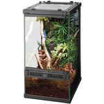 Zilla Front Opening Terrarium with Realistic Rock Foam Background 8"L x 10"W x 15"H, 1 count-Small Pet-Zilla-PetPhenom